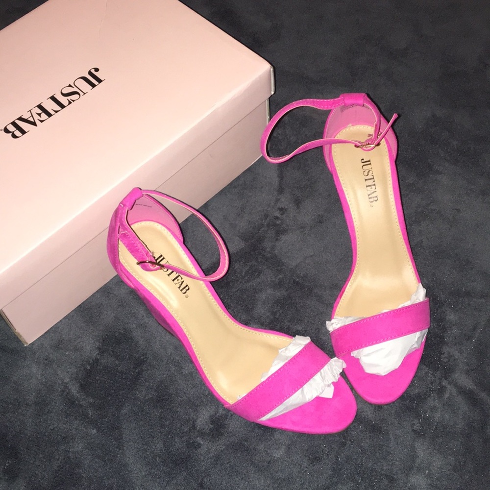 JustFab wedge heels